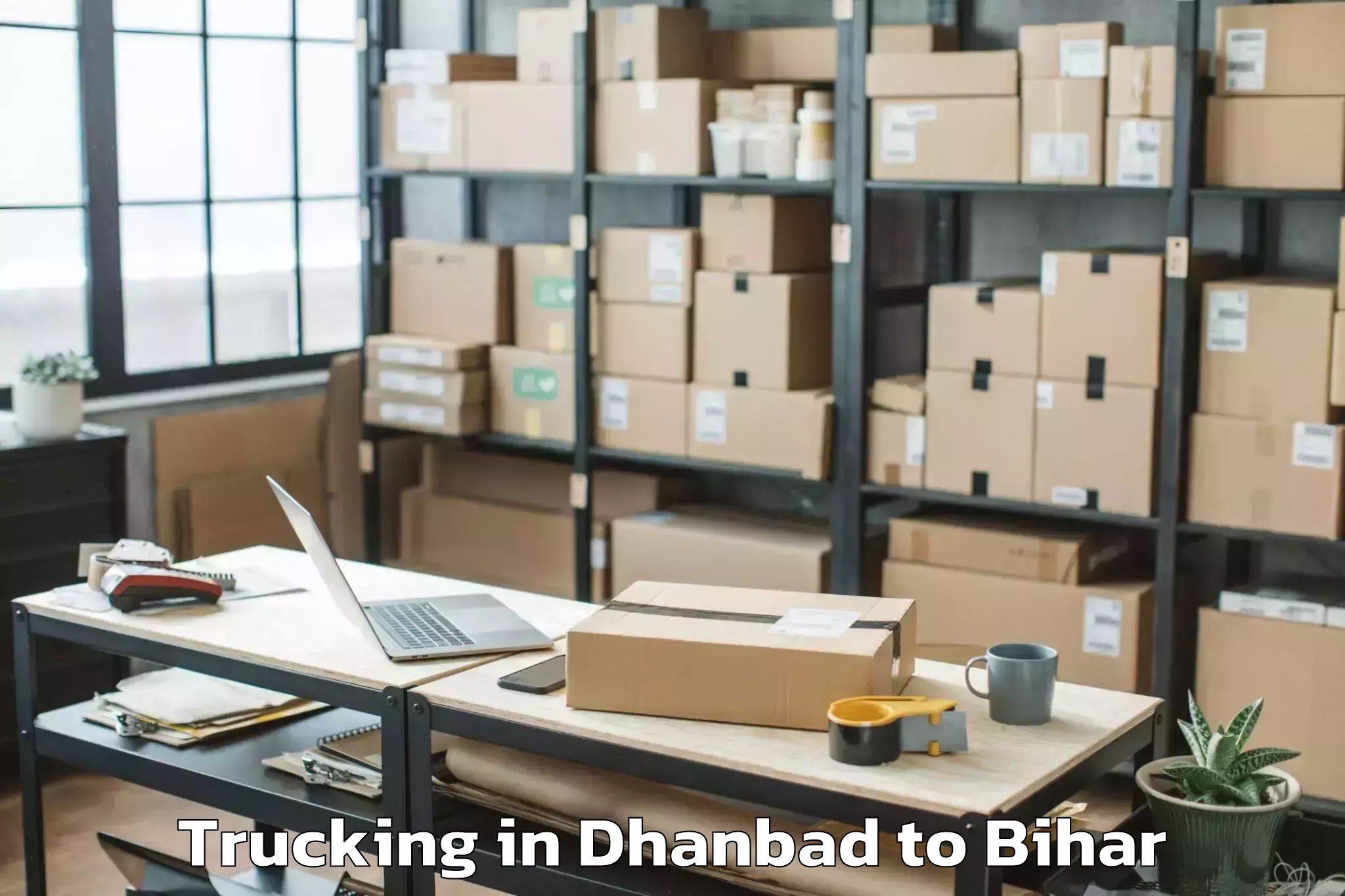 Trusted Dhanbad to Jagdishpur Bhojpur Trucking